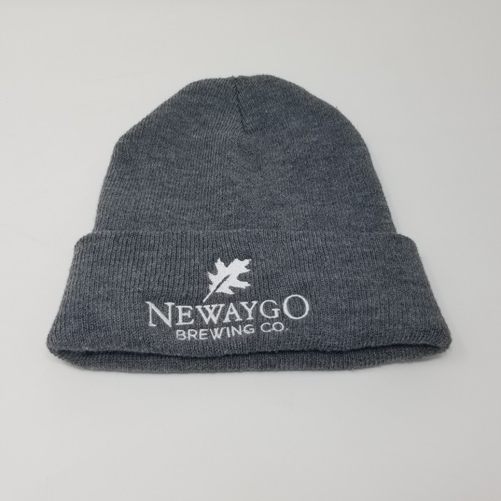 Grey Folded Beanie