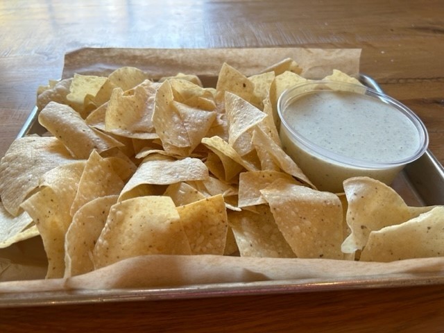 Poblano Dip with Chips