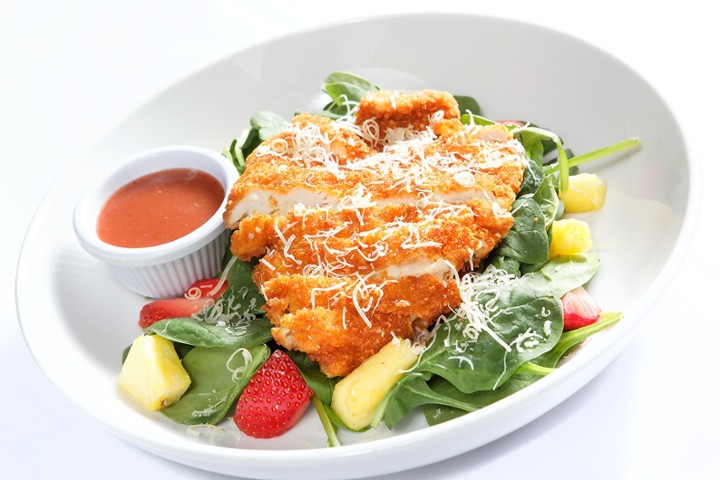 Parmesan Crusted Chicken Salad
