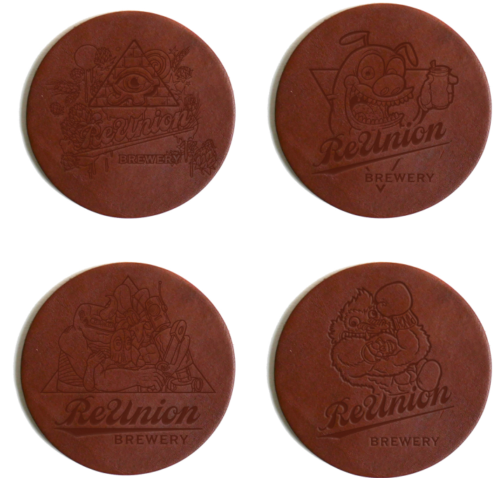 LEATHER COASTERS