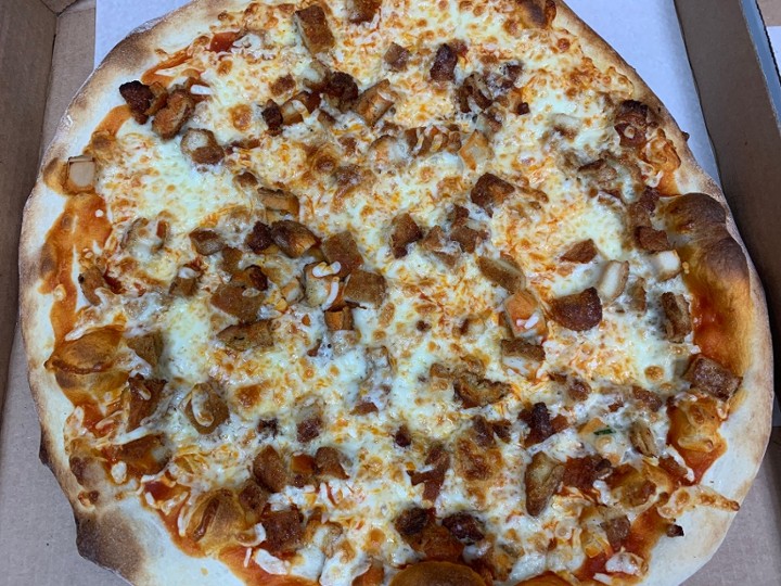 Gluten Free Buffalo Chicken Pizza