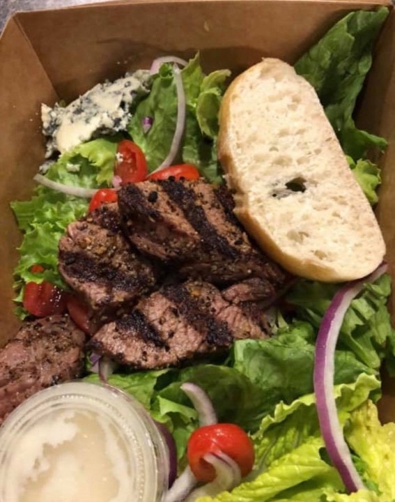 Black And Bleu Steak Bite Salad