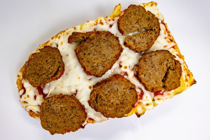 Garlic Bread Pizza - Meatball