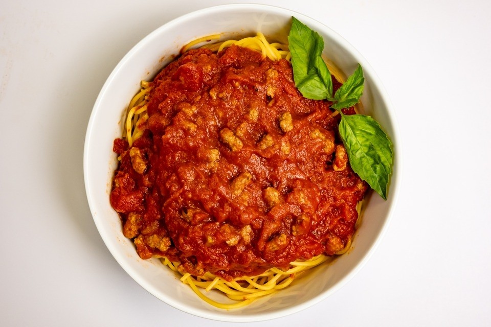 Pan Spaghetti with Meat Sauce