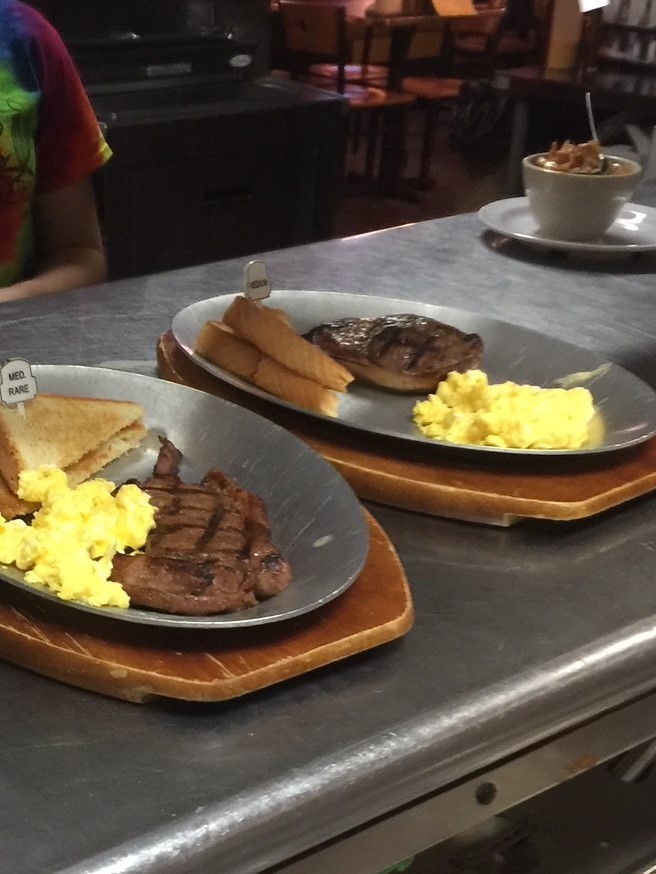 Breakfast Ribeye Plate