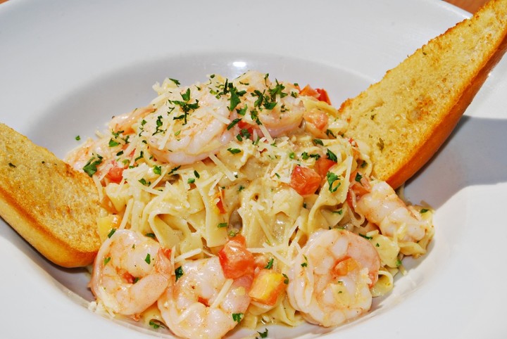 Shrimp Scampi Fettuccine