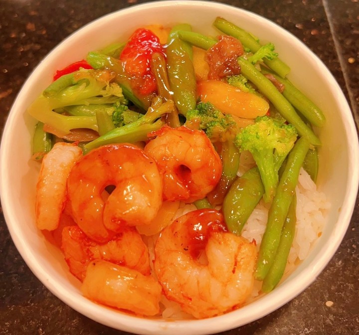 Fried Shrimp Bowls