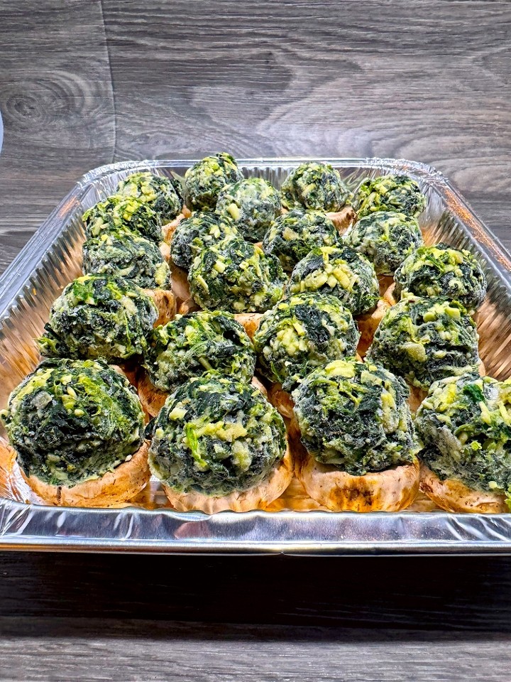 Spinach Stuffed Mushroom Tray