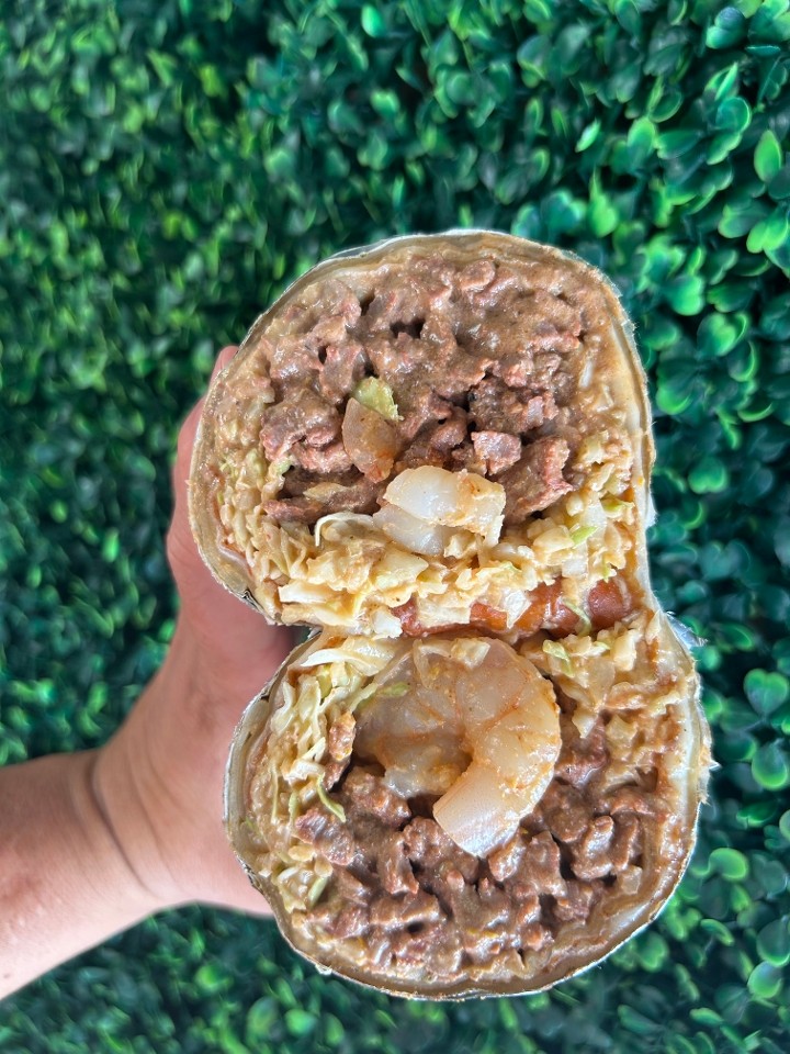 SURF N TURF BURRITO