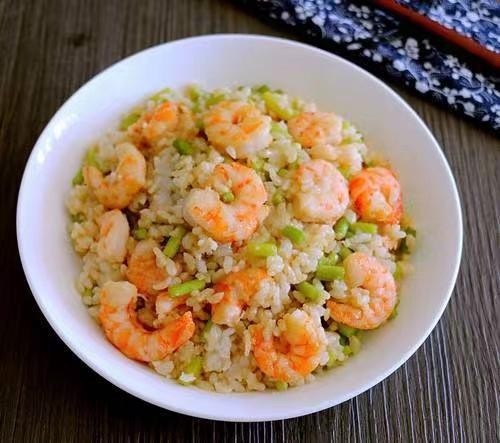 Shrimp,Egg and Vegetable Fried Rice 虾仁炒饭