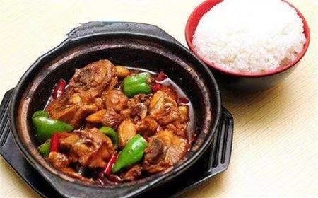 胖李黄焖鸡米饭套餐 Chef Lee Braised Chicken (Bone-In Spicy) + Stewed Potato + Rice