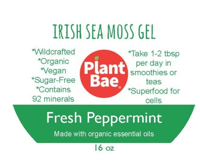 Fresh Peppermint Irish Sea Moss Gel - 16 oz