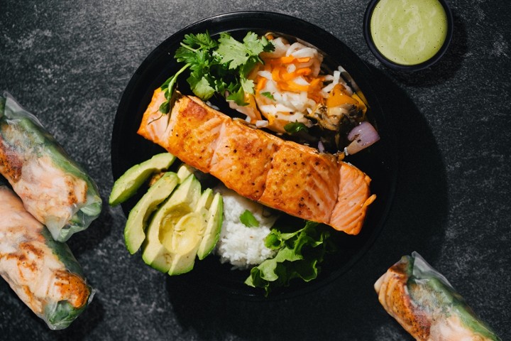 Salmon Noodle Salad Bowl