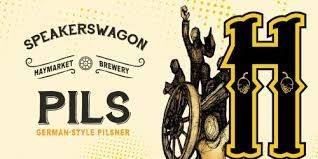 Haymarket "Speakerswagon" - German Pilsner - (6 pack 12oz cans) 5%