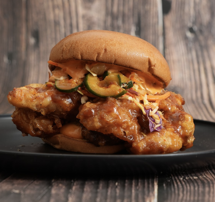 Sweet Garlic Soy Fried Chicken Sandwich