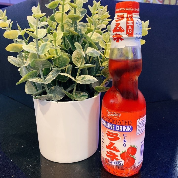Strawberry Japanese soda