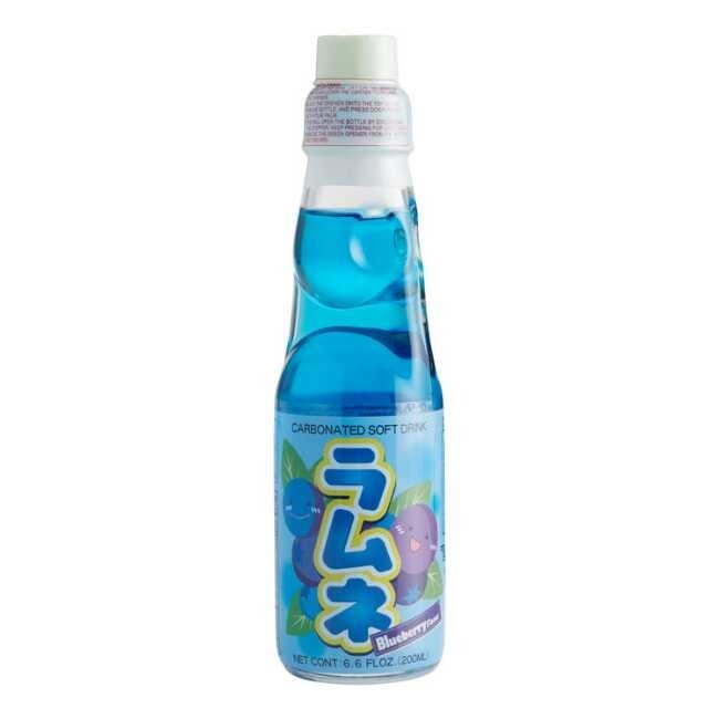 Blueberry Ramune, Japanese Soda, 6.6oz