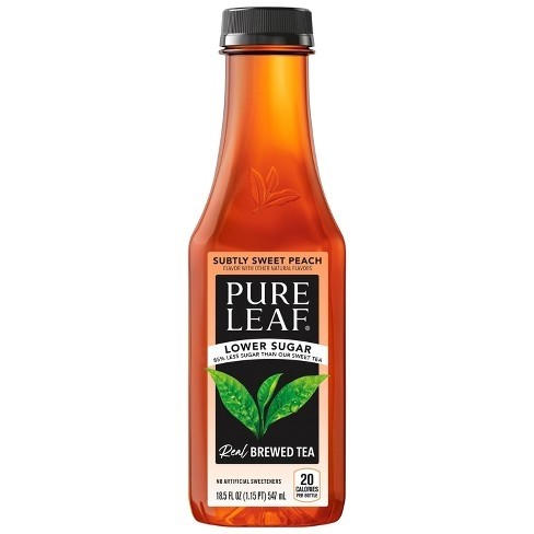 Pure Leaf, Peach Tea, Low Sugar, 18.5oz Bottle