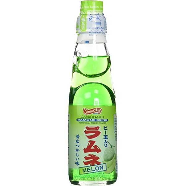 Green Apple Ramune, Japanese Soda, 6.6oz