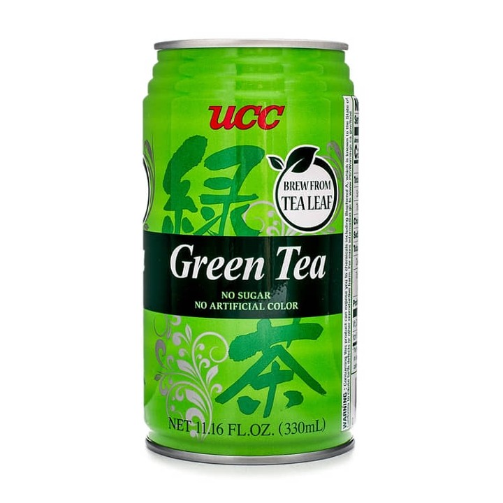 Green Tea (no sugar), UCC, 11.16oz Can