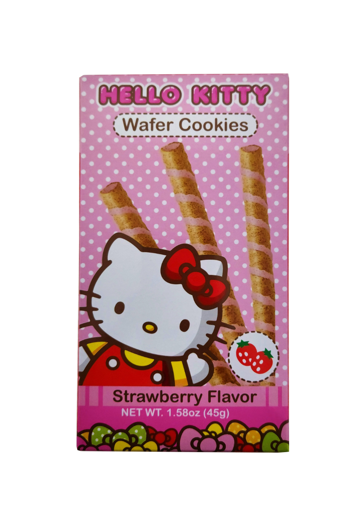 Hello Kitty Wafer Cookies, Strawberry (50g)