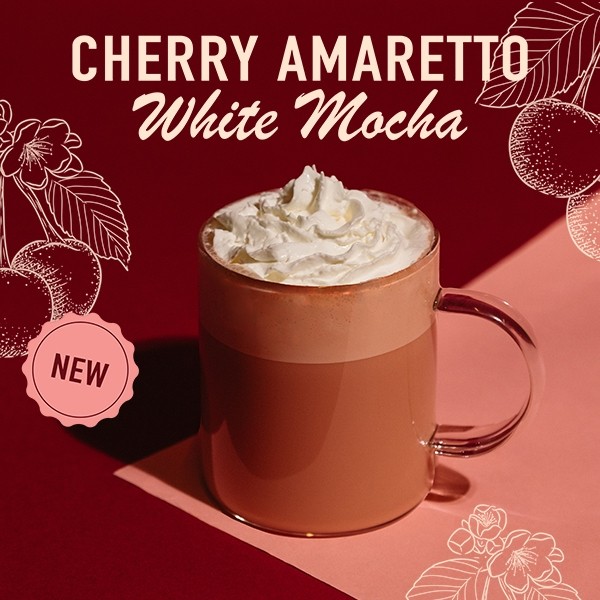 Frozen Cherry Amaretto White Mocha