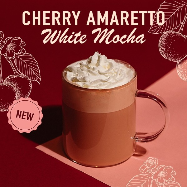 Iced Cherry Amaretto White Mocha