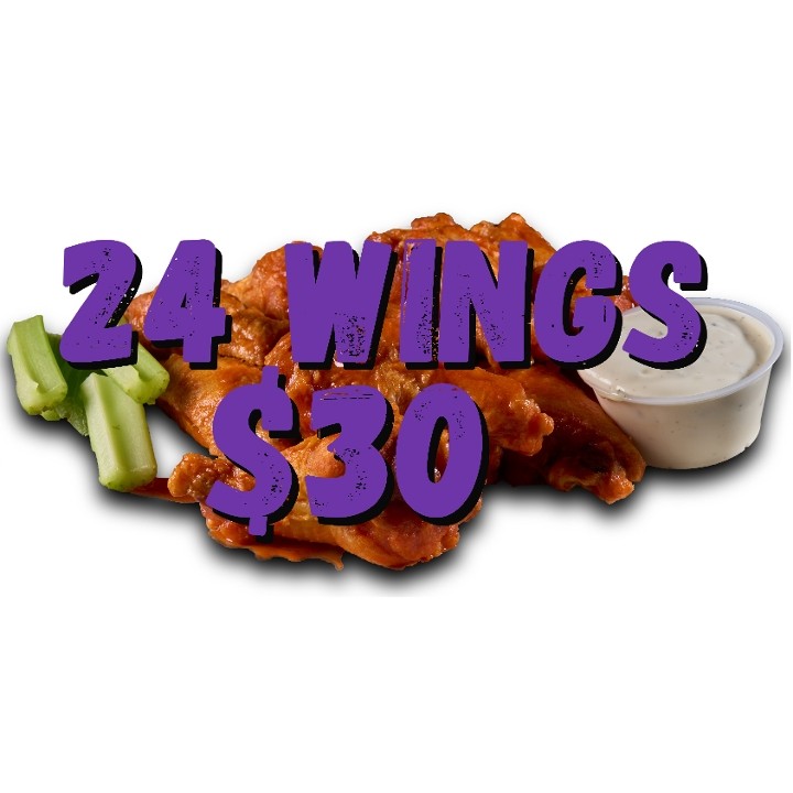 24 Wings $30