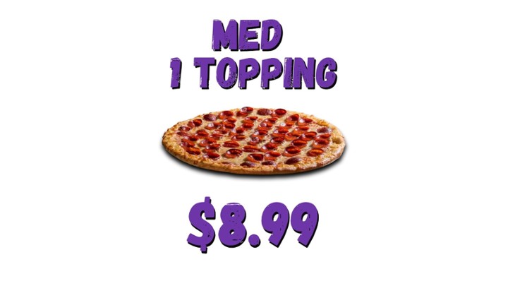 Medium 1 Topping Pizza