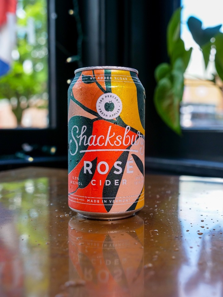 Can Shacksbury Rosé Cider