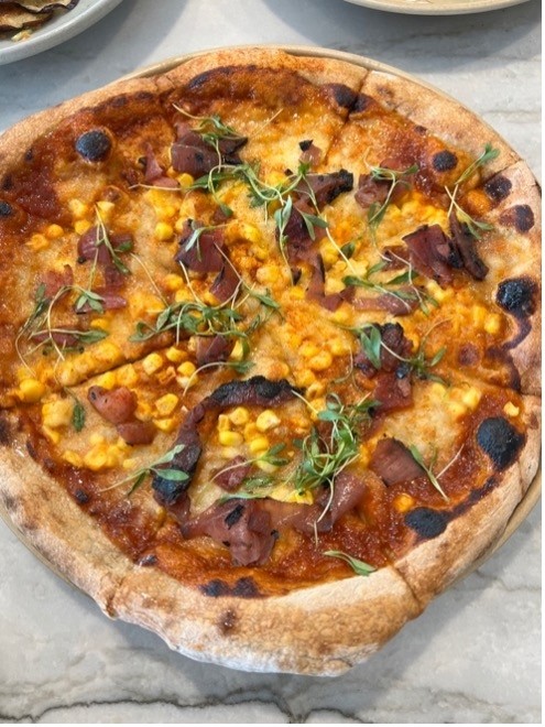 BBQ Corn Pizza