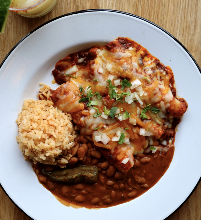 Brisket Truck-stop Enchiladas