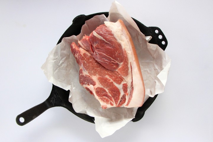 Pork Shoulder - Bone IN, Skin ON ($10.99/lb) (4-6lbs)