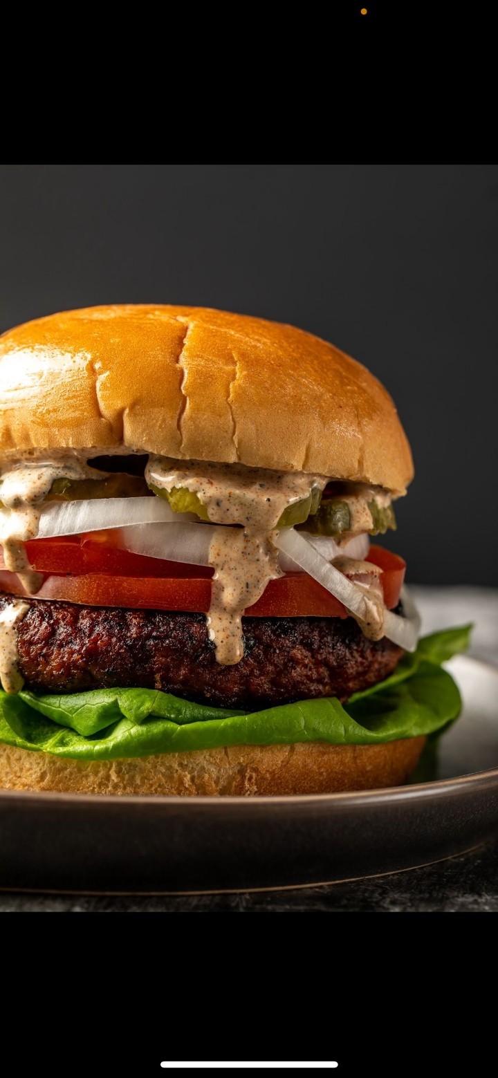 Yankee Jerk Burger lunch special*NO FRIES