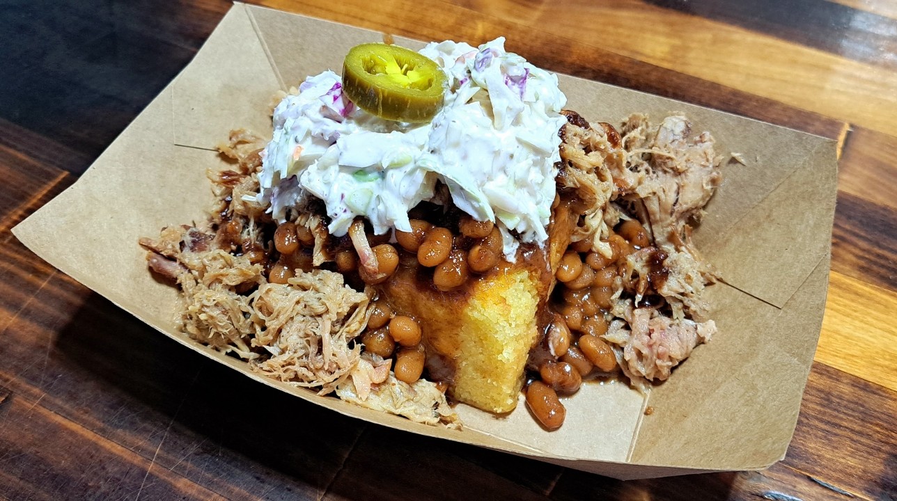 BBQ Cornbread Sundae