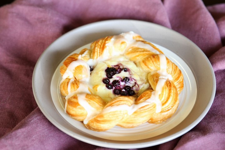 Blueberry Cream Cheese Wreath