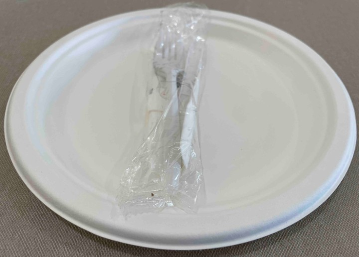 Paper Plate and Cutlery Set