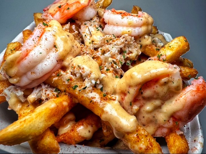 Garlic Butter Crab AND Shrimp Fries