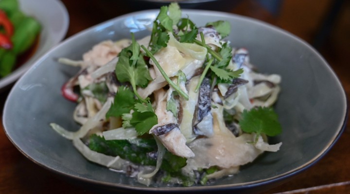 Wood Ear & Pulled Chicken Salad with Coconut Vinaigrette