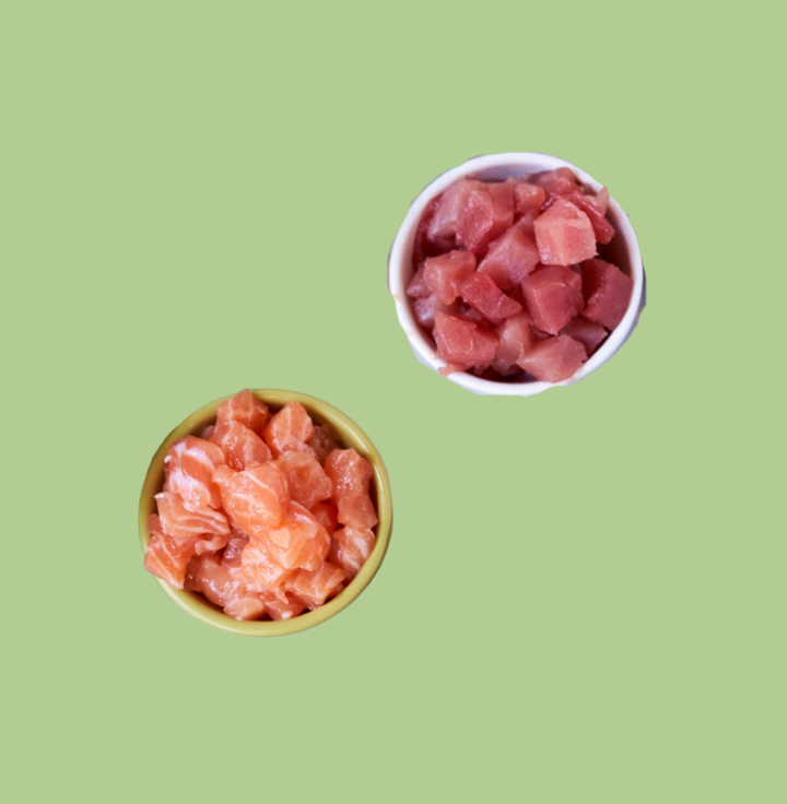 Half Sushi Grade Salmon / Wild Caught Ahi Tuna