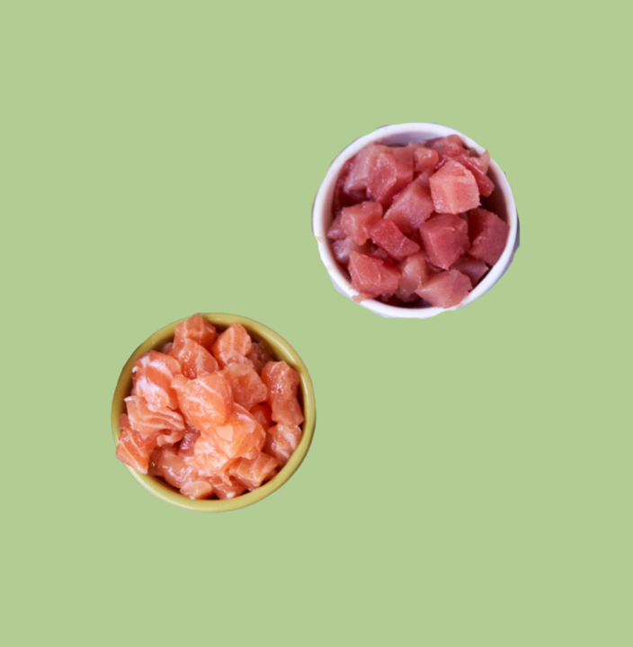 Half Sushi Grade Salmon / Wild Caught Ahi Tuna 24oz