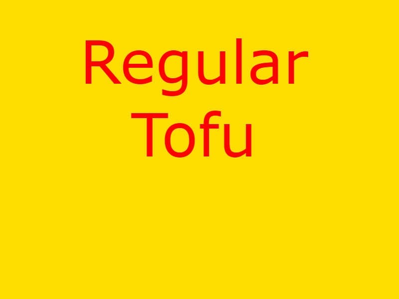 Regular Tofu Salad