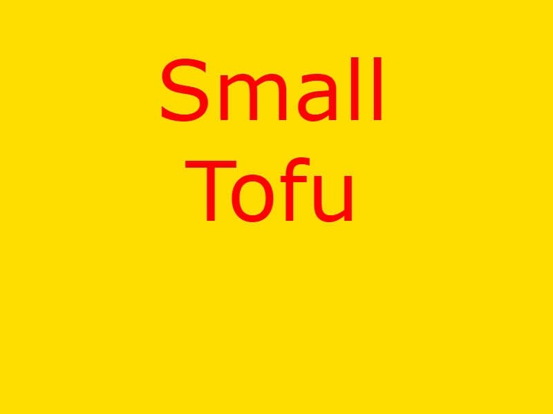 Small Tofu Salad