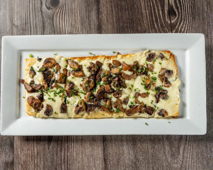 White Sauce Mushroom Flatbread