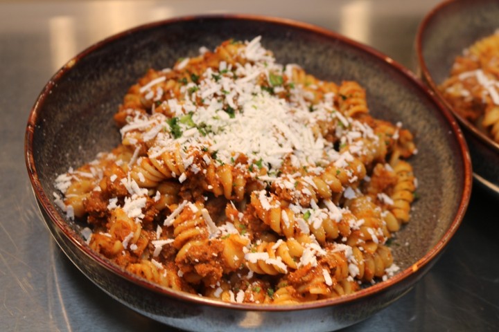 Fusilli with Bolognese