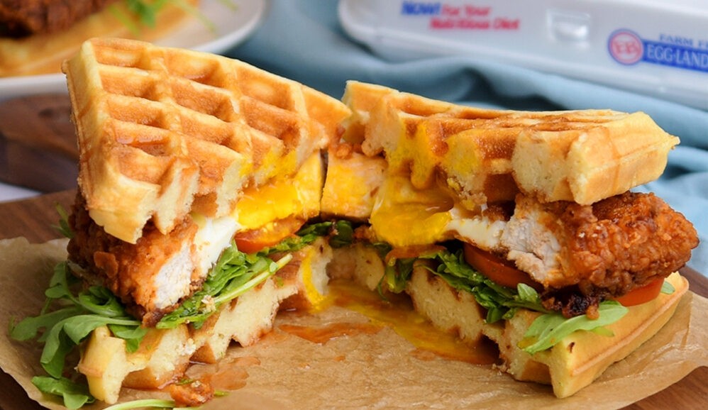 Mama D's Chicken & Waffle Sandwich