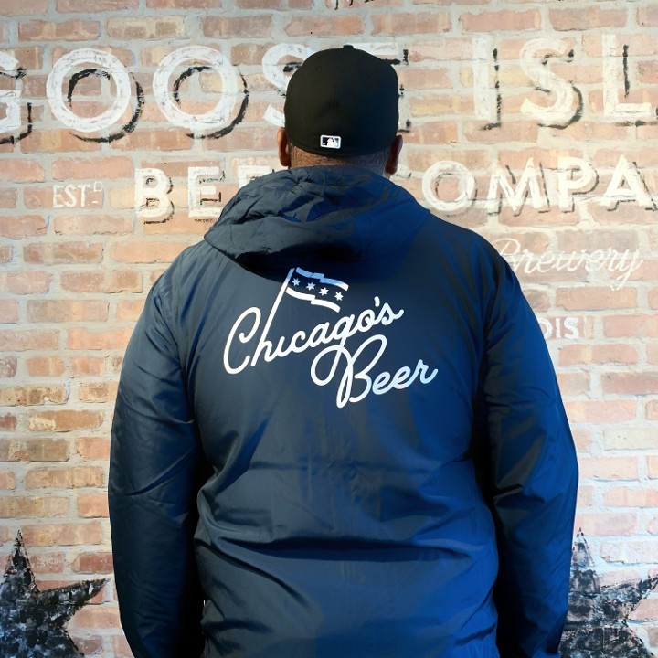 Chicago's Beer Windbreaker - Navy