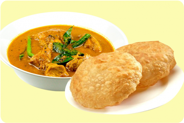 Poori Chicken Curry