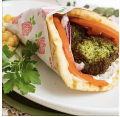 Zucchini Falafel Pita