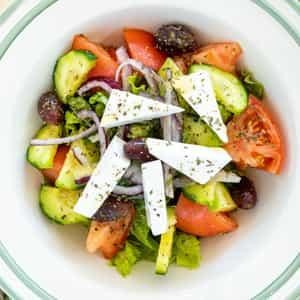 Greek Salad with Lettuce